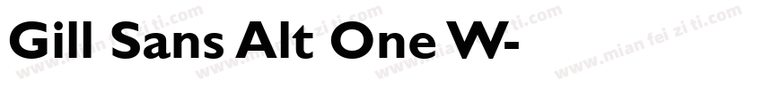 Gill Sans Alt One W字体转换